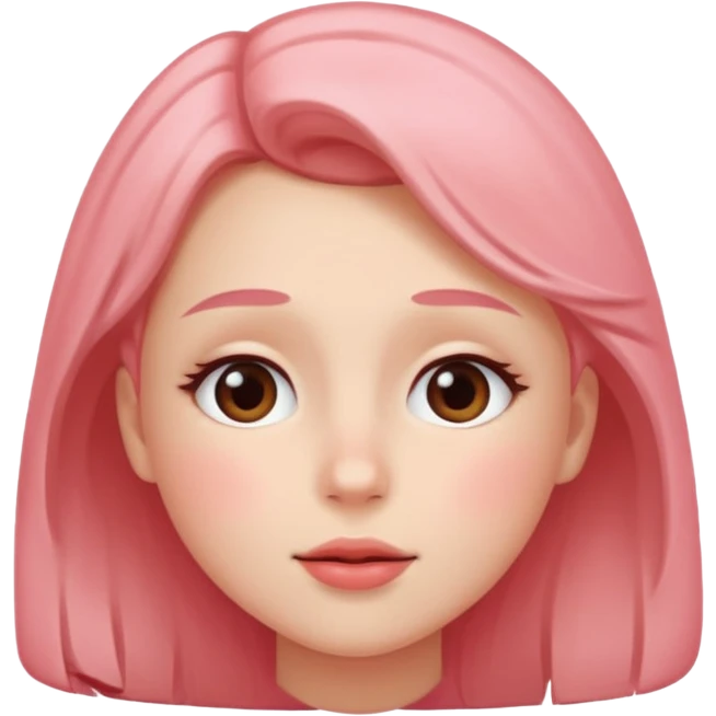 Looking up while blushing  emoji