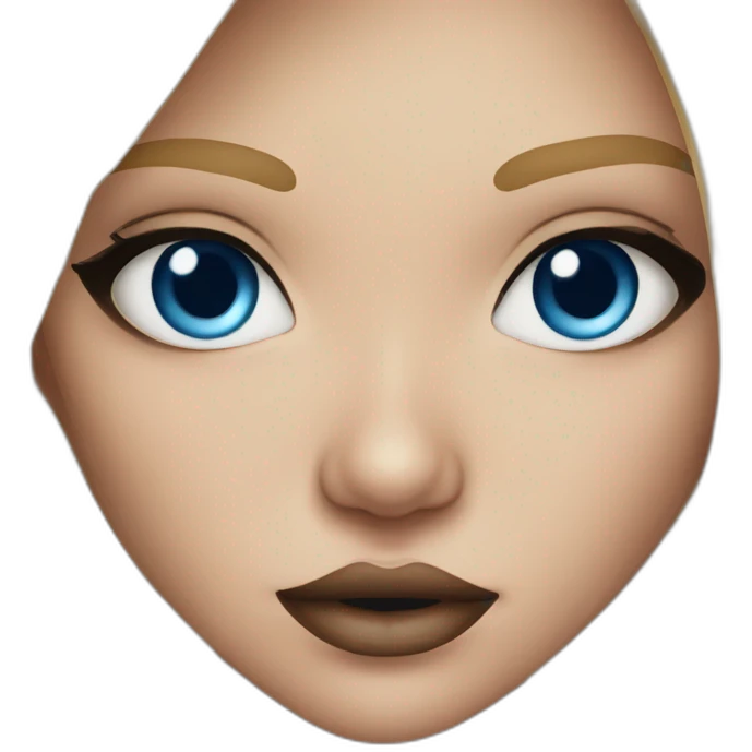 Blonde girl blue eyes septum piercing emoji