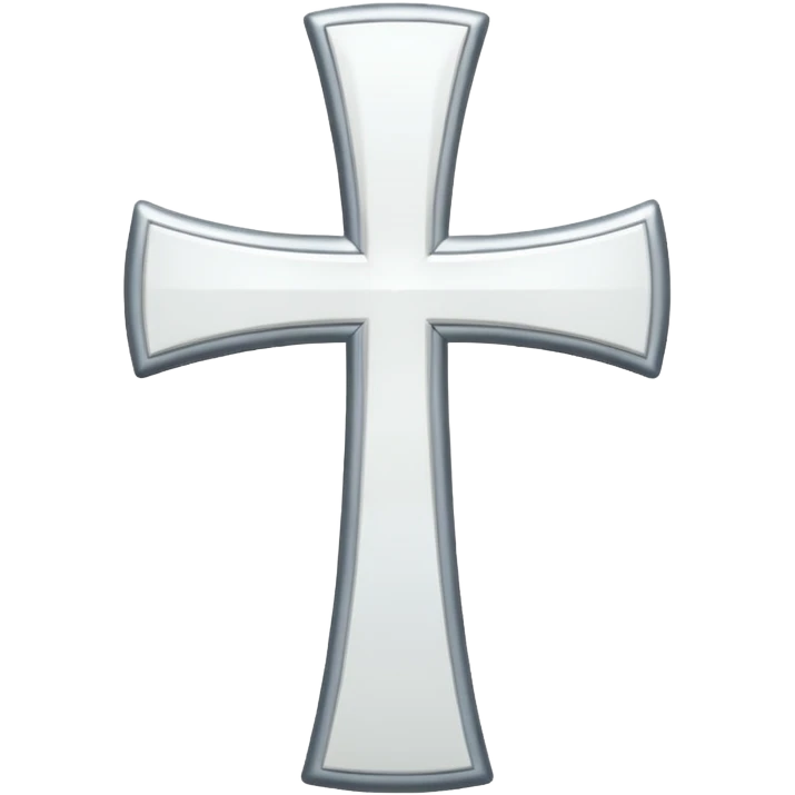 white cross with design emoji