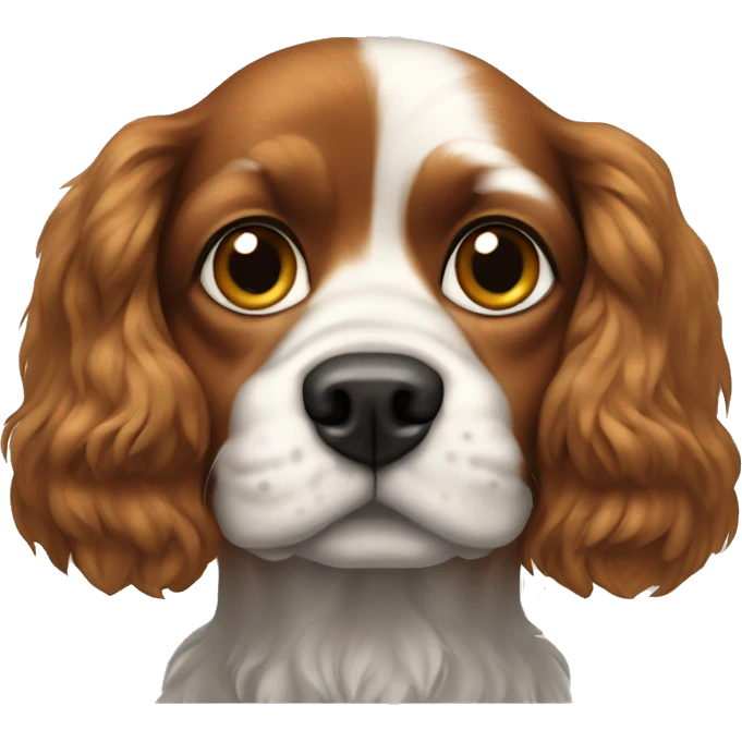 Dog, knight, king, charles spaniel emoji