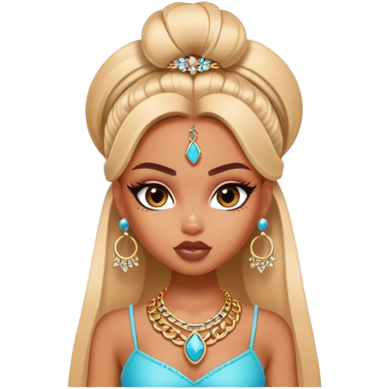 pretty bratz baddie, cool jewelry emoji