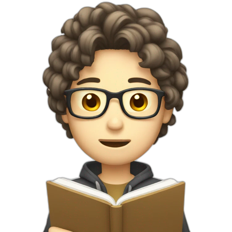 À emoji reading À manga emoji
