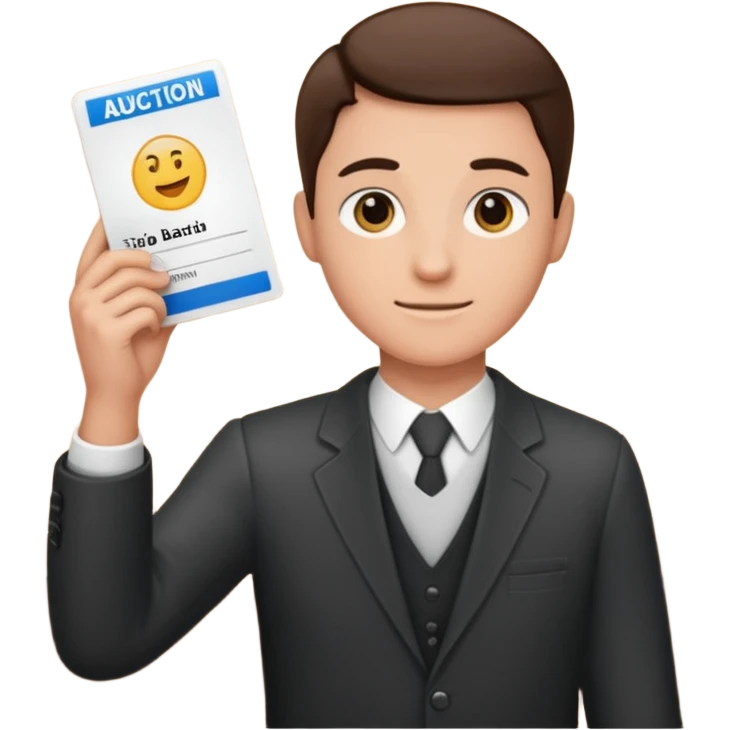 Auction bid emoji