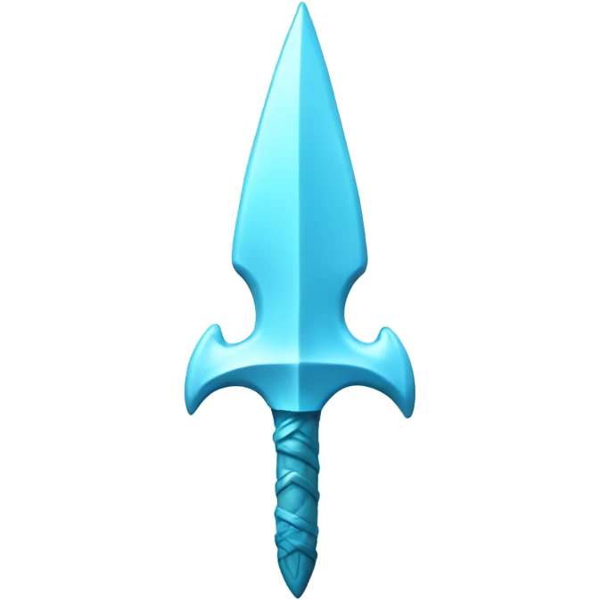 light blue trident  emoji