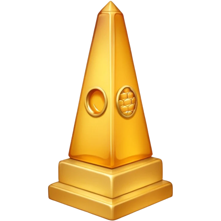 gray obelisk with honey emoji