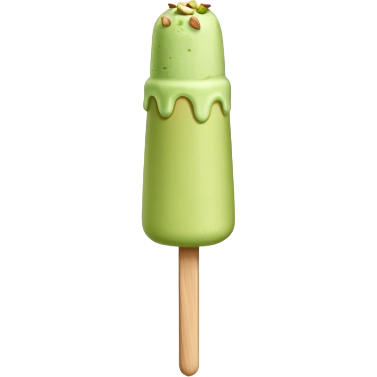 all green kulfi on a stick emoji