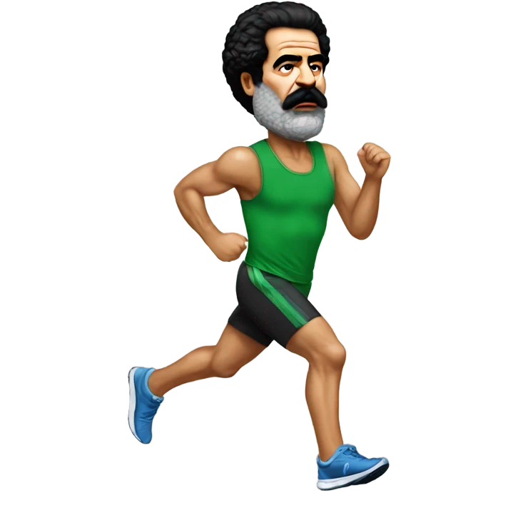 Saddam hussein jogging emoji