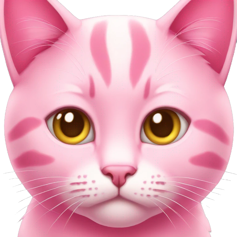 Pink cat like this 😼 emoji