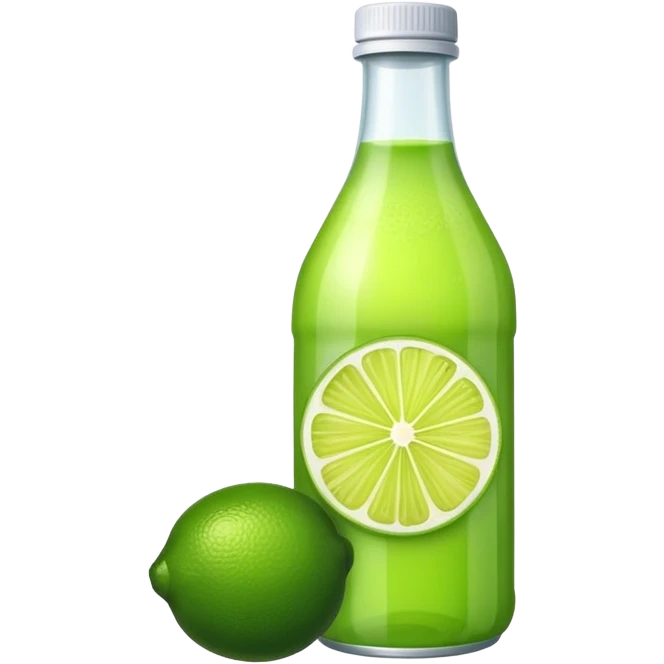 Lime juice bottled emoji