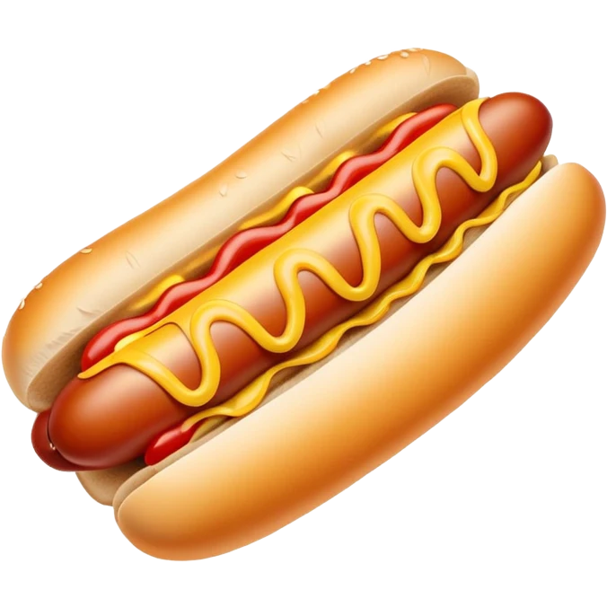 Happy hotdog emoji
