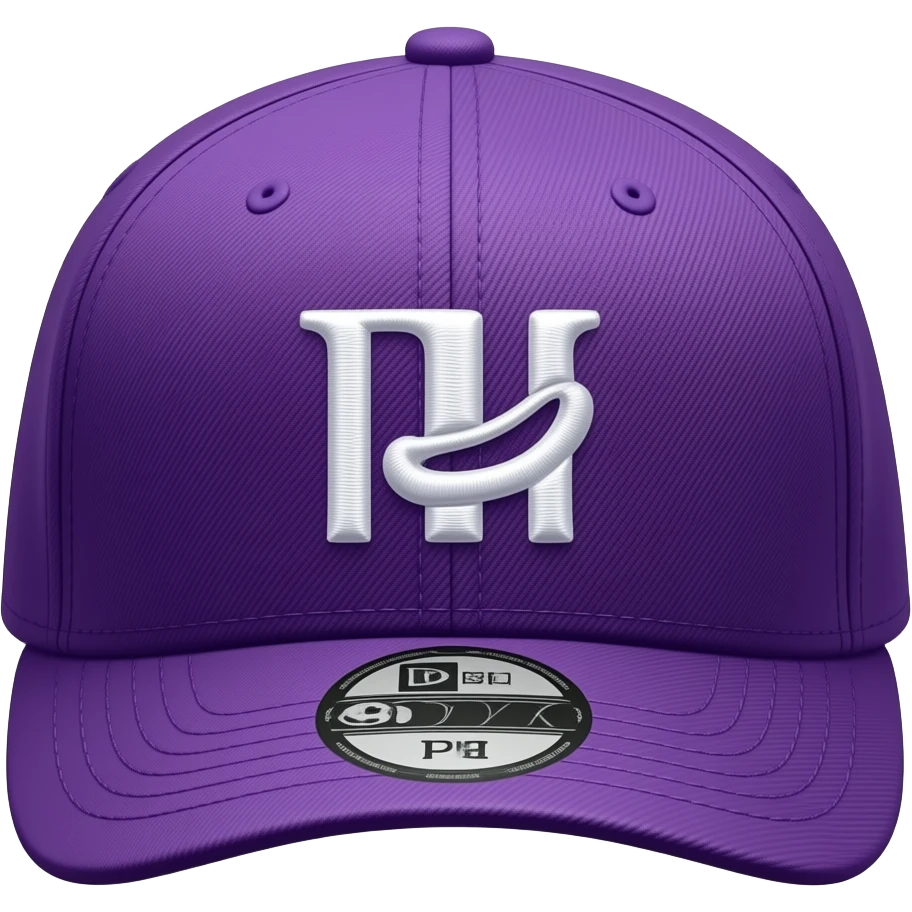 New era cap in vibrant purple color emoji