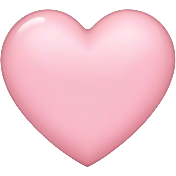 Light pink heart emoji