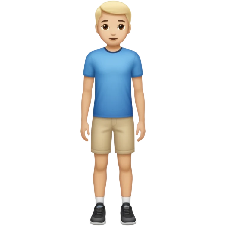 Fata nud sta cu picioarele largite emoji