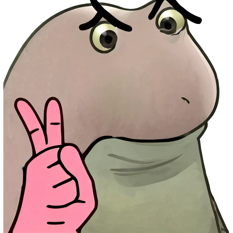 Pink middle finger emoji