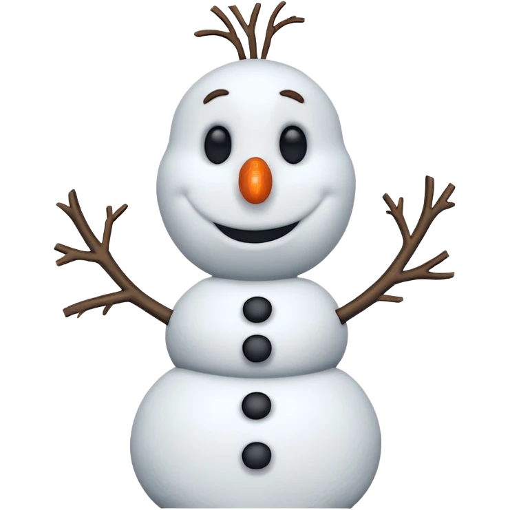 Olaf from the Frozen movie emoji