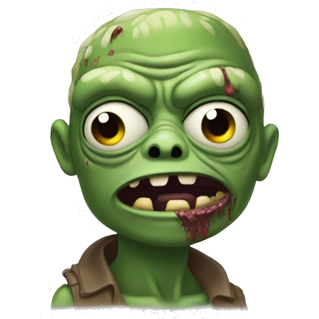 pepe a zombie emoji