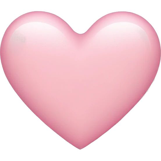 Light pink heart emoji