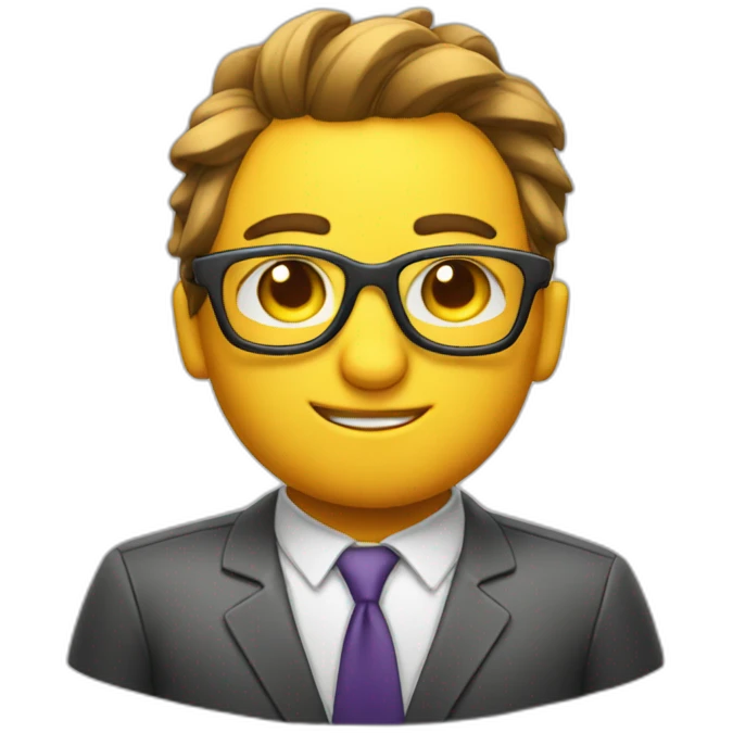 sweaty nerd with glasess  emoji