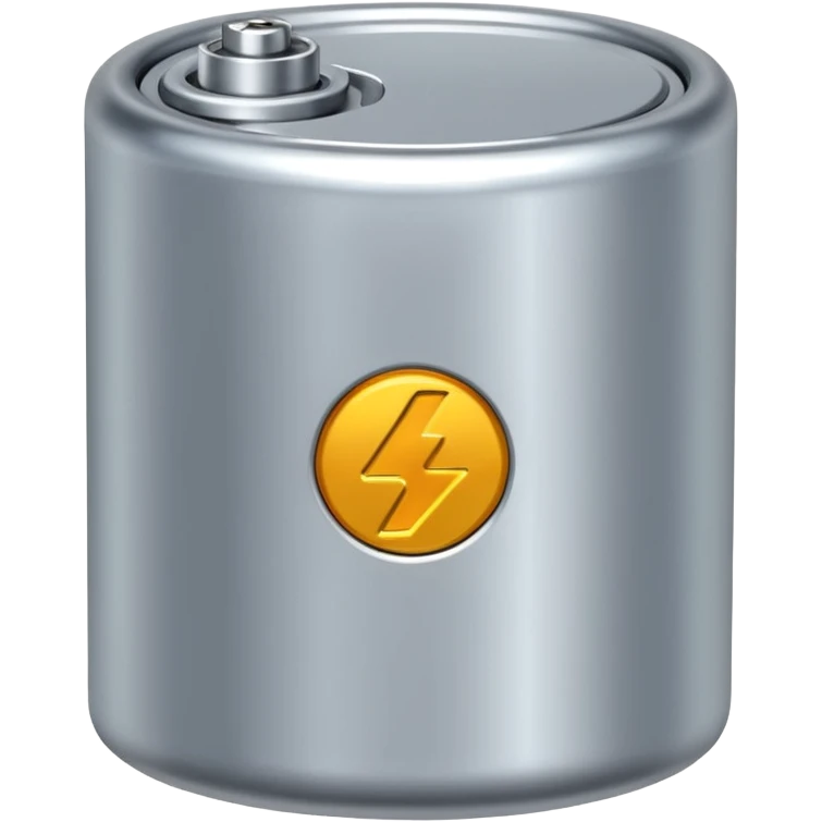 realistic small battery emoji
