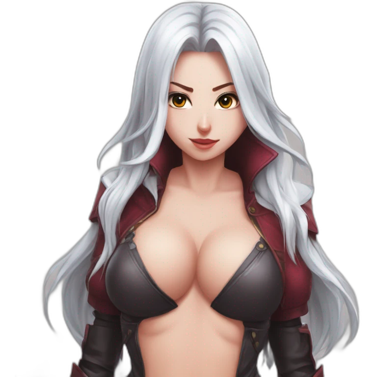 Katarina posing cover nipples sfw emoji