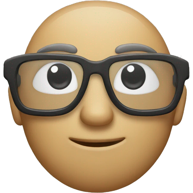 Recoon with glases  emoji