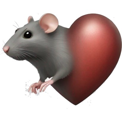 Rat heart emoji
