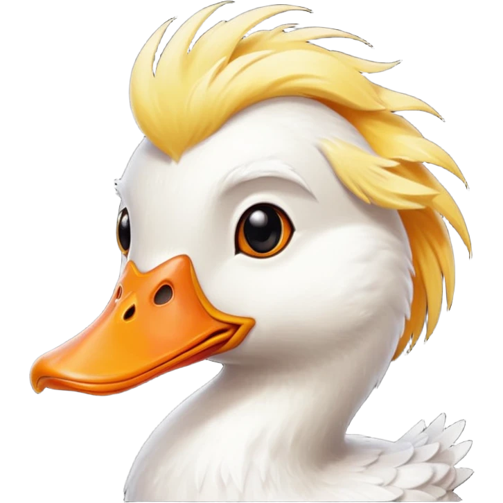 Sarı saçlı ördek emoji