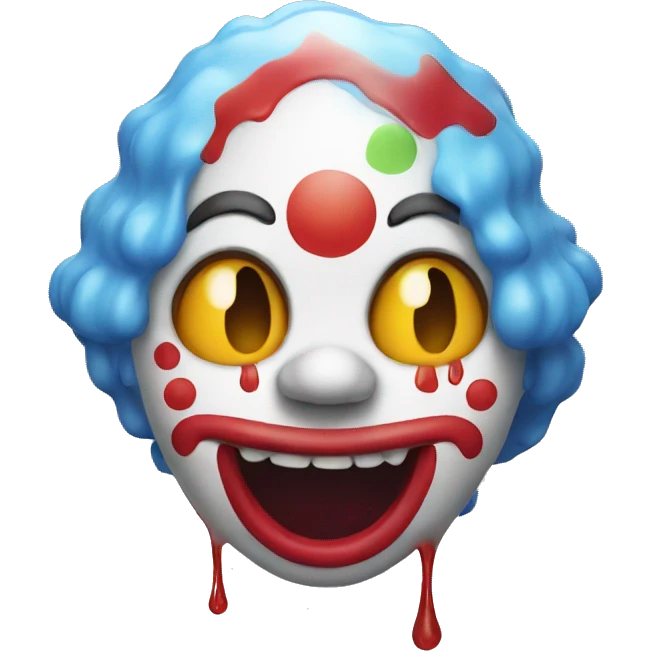 Clown melting emoji  emoji