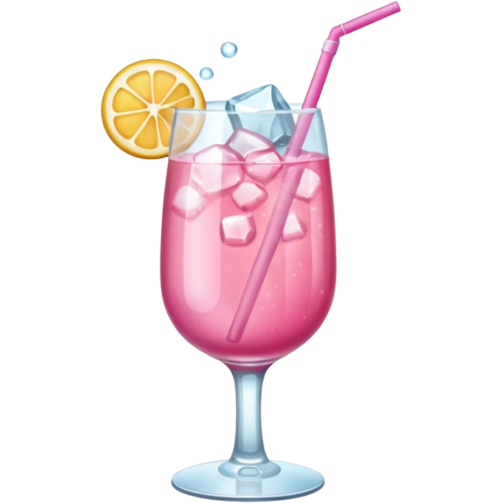 Pink drink emoji