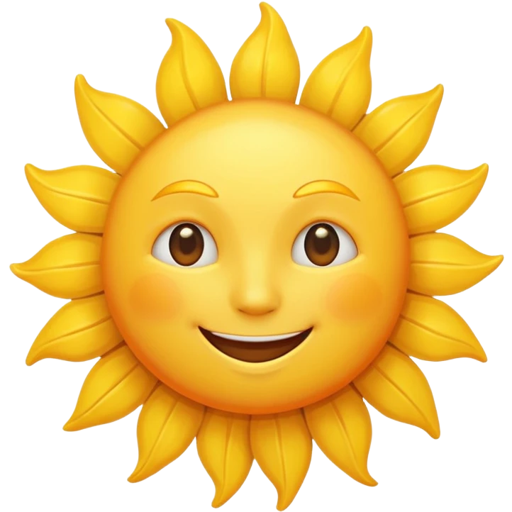 smiling sun emoji
