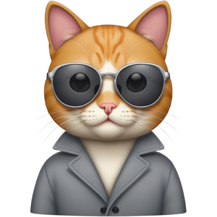 Cat wearing sunglasses emoji