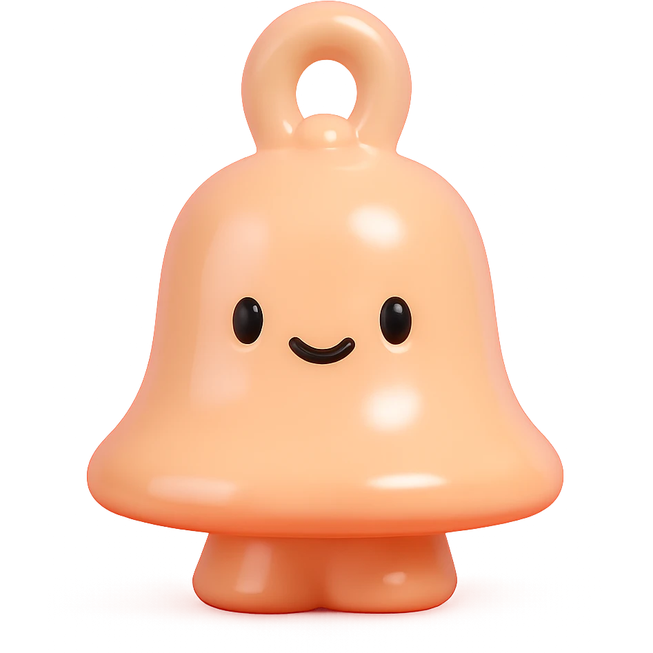 peach bell emoji