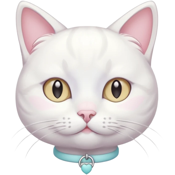  harajuku pastel yume kawaii japanese white cat emoji