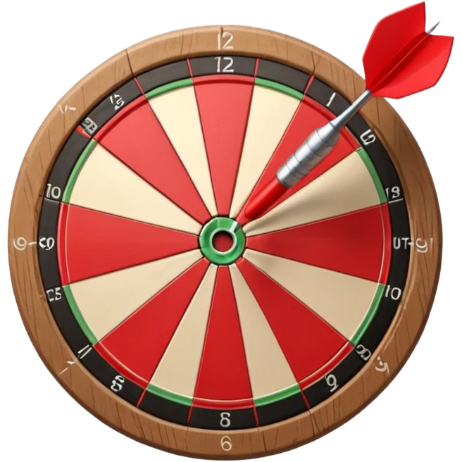3 darts at the center of a target emoji