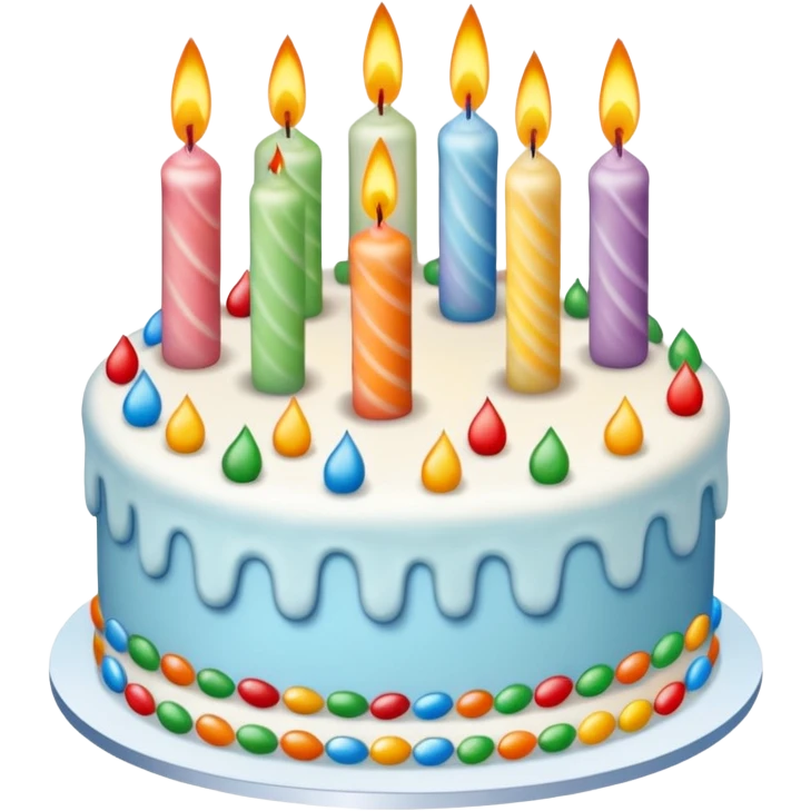 tarta de cumpleaños emoji