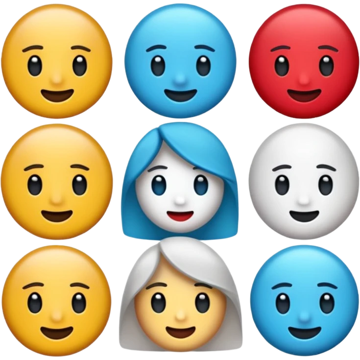 Yuvarlak bir TikTok mavi tik emojisi emoji