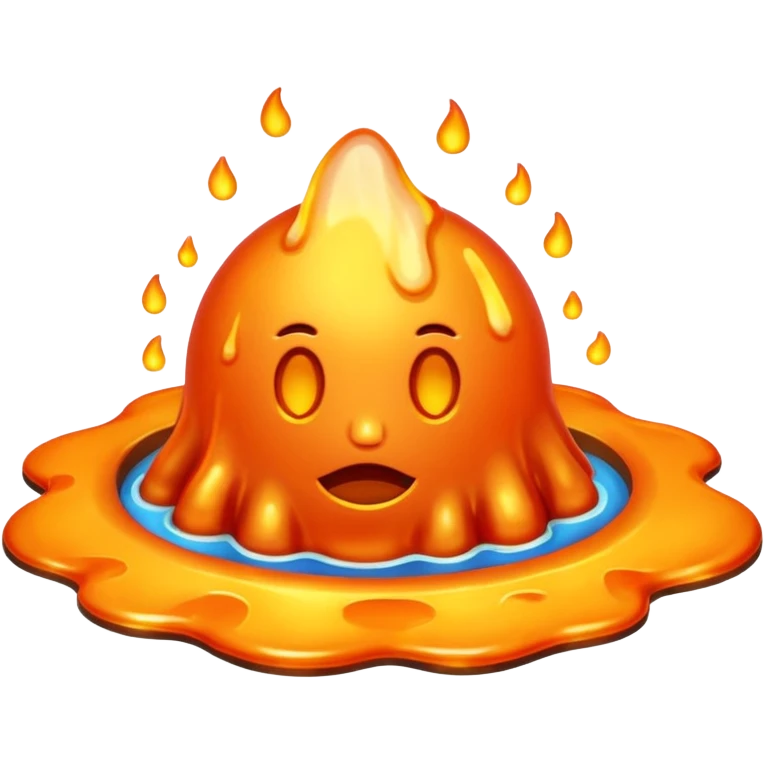 Melting iron emoji emoji