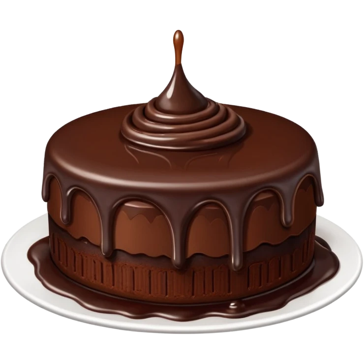  melted chocolate cake emoji