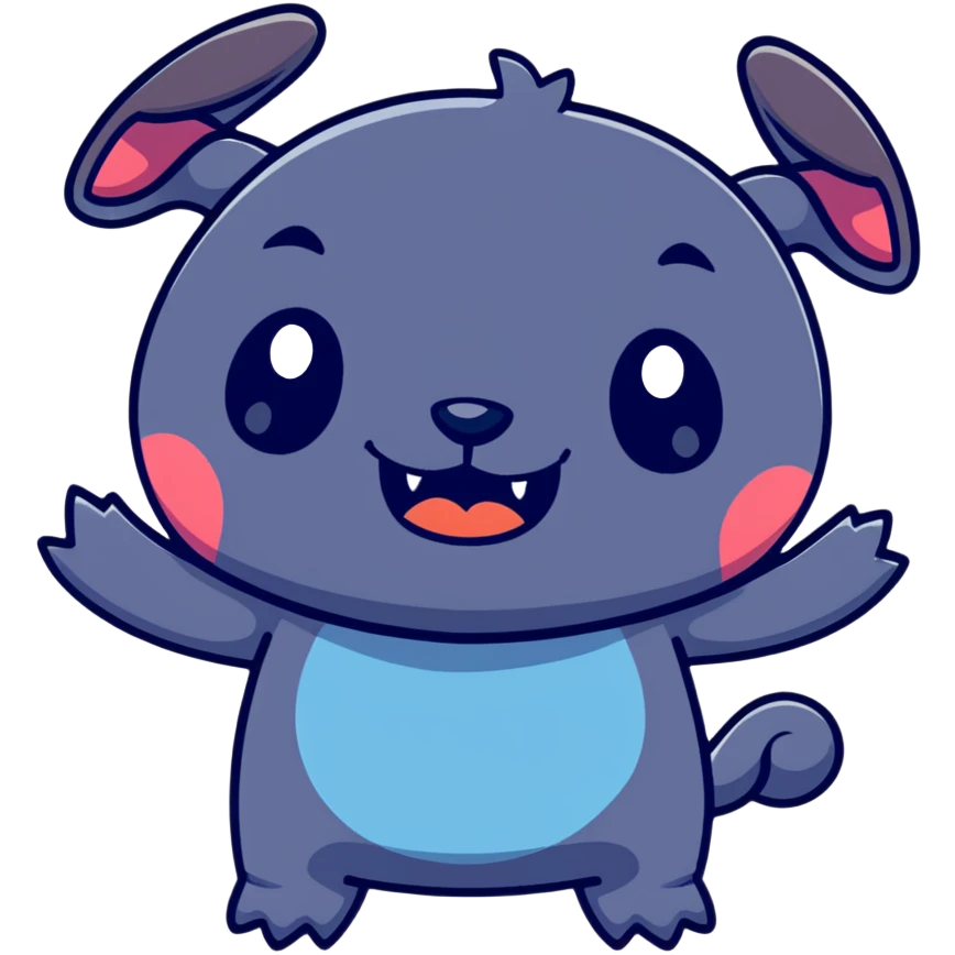 funny Stitch face making silly expression emoji