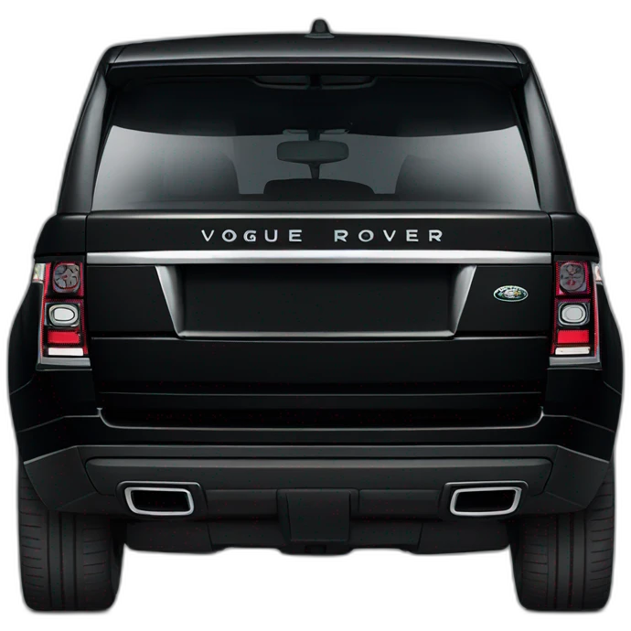 black range rover vogue emoji