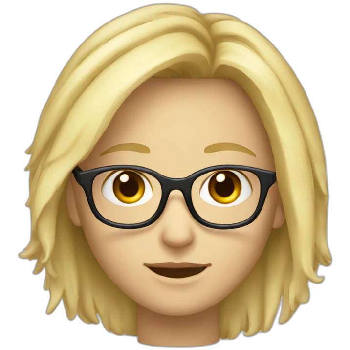 maler blond brille glatze emoji