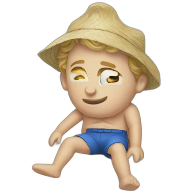 Prince William as beach bum emoji
