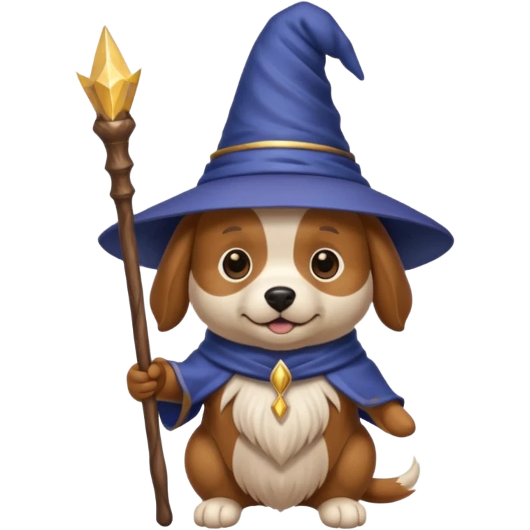 Dog wizard emoji