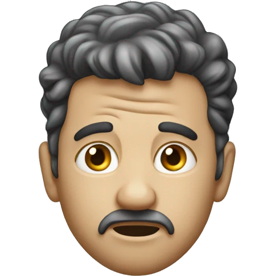 Photorealistic man scratches his head in confusion emoji