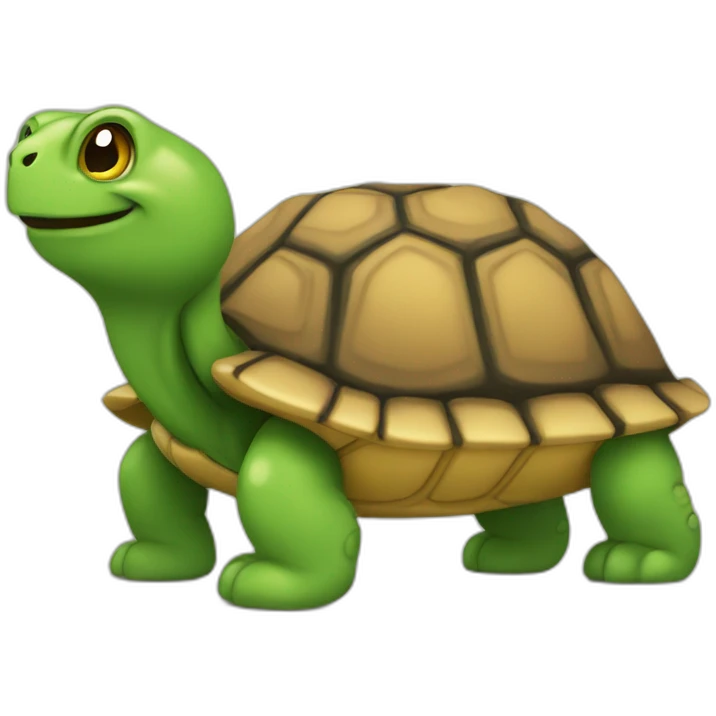Chat sur tortue emoji