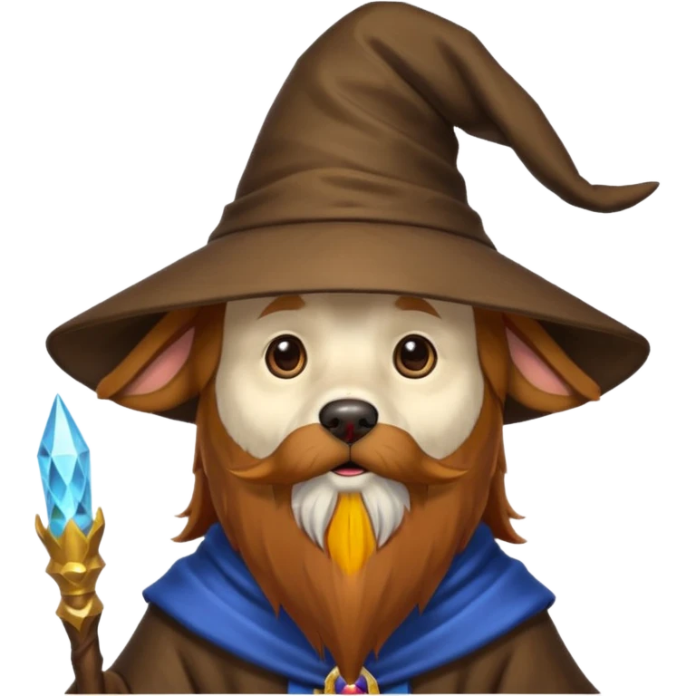 Dog wizard emoji