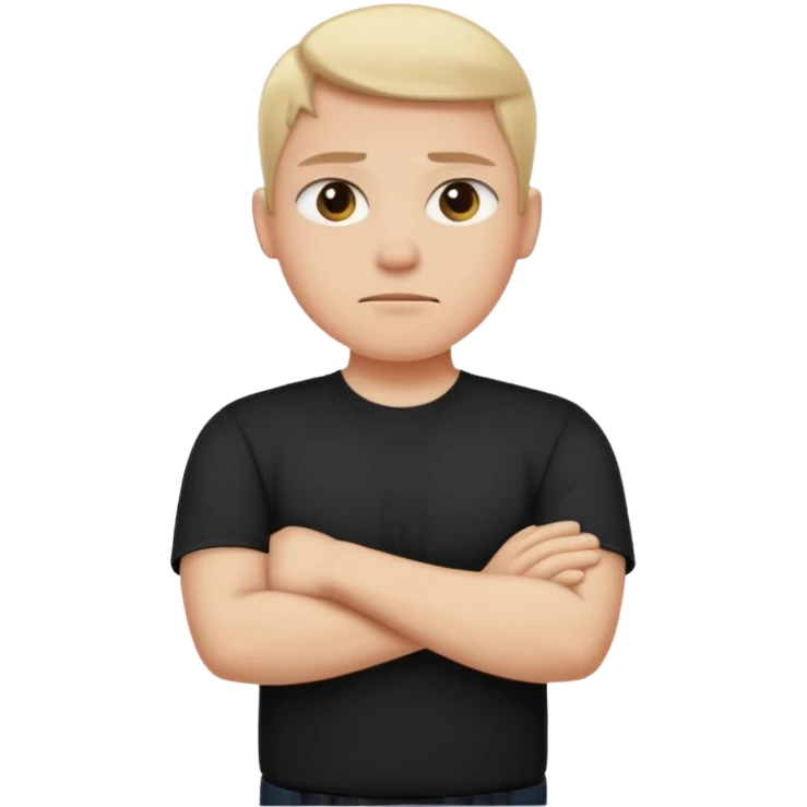 PERSONA HACIENDO BRAZOS EN CRUZ DE RECHAZO emoji