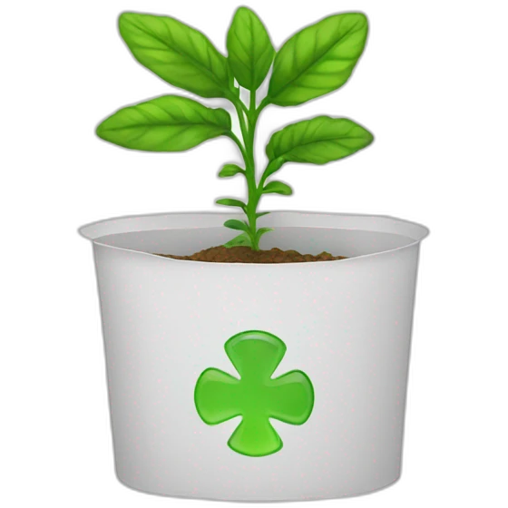 a plant into a medic packaging emoji