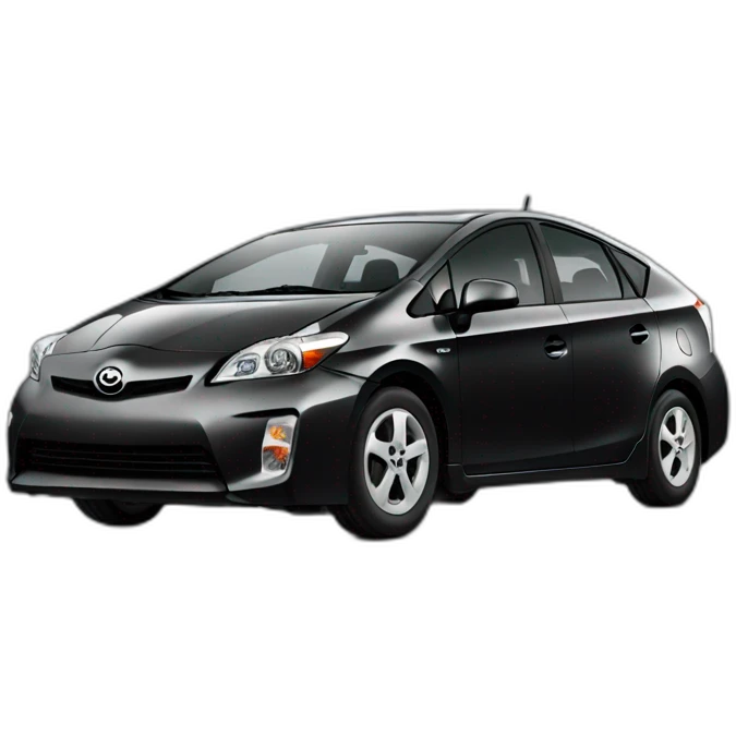 Black toyota prius emoji