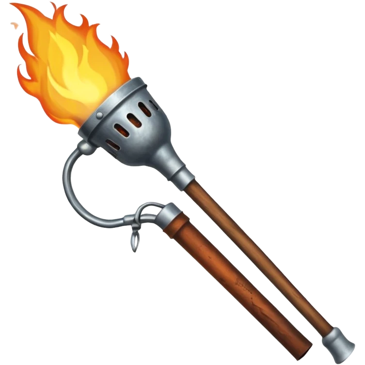 pitchfork and torch emoji